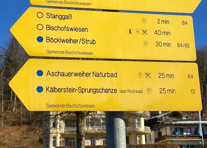 Neues Ruhiges Apartment, Bergblick, Stellplatz Daire Bischofswiesen